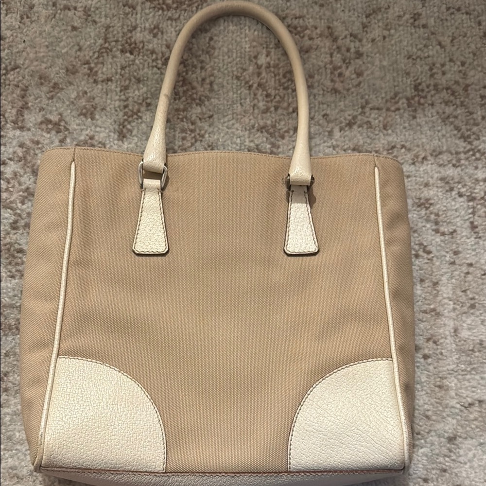 Authentic Prada Beige Tote Bag - Picture 6 of 6